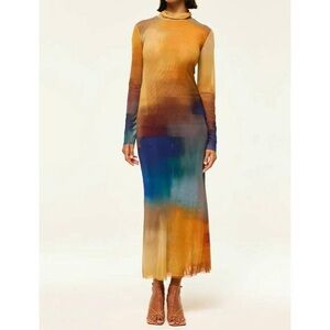 NEW MISA LOS ANGELES liv dress in digital ombre